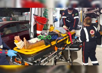 Pedestre fica gravemente ferido após atropelamento fora da faixa em Rio Branco