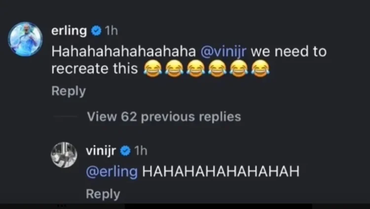 Haaland quer “parceria” com Vini Jr. após meme de As Branquelas. Vídeo