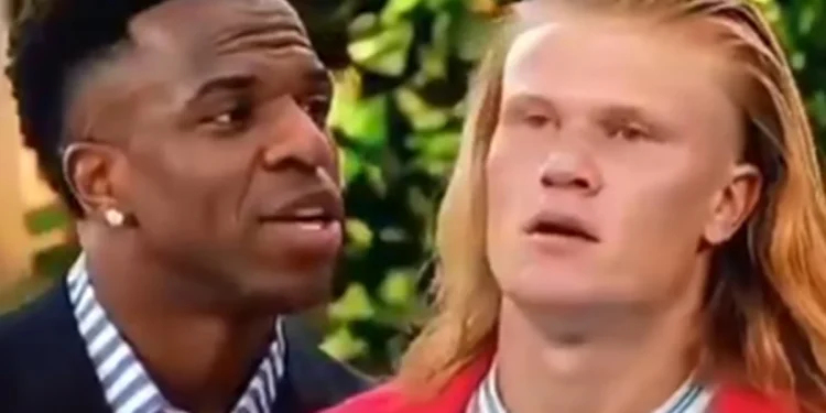 Haaland quer “parceria” com Vini Jr. após meme de As Branquelas. Vídeo