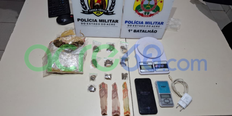 Força Tática prende jovem com mais de 300 gramas de skank em Rio Branco