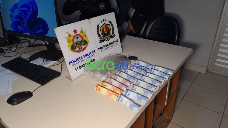 Polícia prende homem com mais de 1 kg de skunk ocultado em veículo no bairro Esperança, em Rio Branco