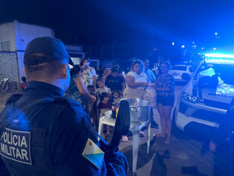 Ação Social da RP 101 Encanta Crianças e Aproxima Polícia Militar da Comunidade nos Bairros Base e Papoco