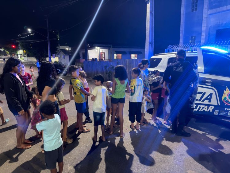Ação Social da RP 101 Encanta Crianças e Aproxima Polícia Militar da Comunidade nos Bairros Base e Papoco