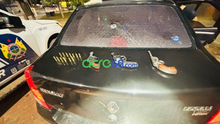 Confronto no Areal: Perseguição Policial Resulta em Quatro Armas Apreendidas e Suspeito Baleado em Rio Branco