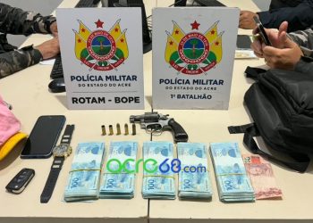 Operação Conjunta da Força Tática e FICCO resulta em prisão por tráfico com drogas ocultas em pneu em Rio Branco