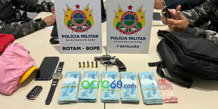 Operação Conjunta da Força Tática e FICCO resulta em prisão por tráfico com drogas ocultas em pneu em Rio Branco