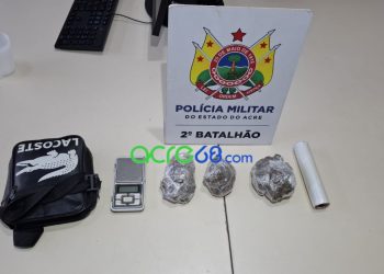 Menor é apreendido pela Polícia Militar na Cidade do Povo após tentativa de fuga com drogas e balança de precisão