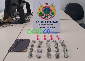 Droga em casinha de cachorro: Polícia Militar apreende skunk e cocaína no bairro Eldorado, em Rio Branco