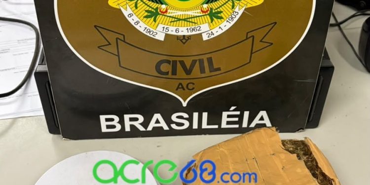Operação da Polícia Civil resulta em prisão por tráfico e apreensão de quilo de drogas em Brasiléia