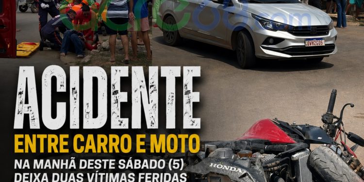 Acidente entre carro e moto na manhã deste sábado (5) deixa duas vítimas feridas em Sena Madureira Acidente entre carro e moto na manhã deste sábado (5) deixa duas vítimas feridas em Sena Madureira