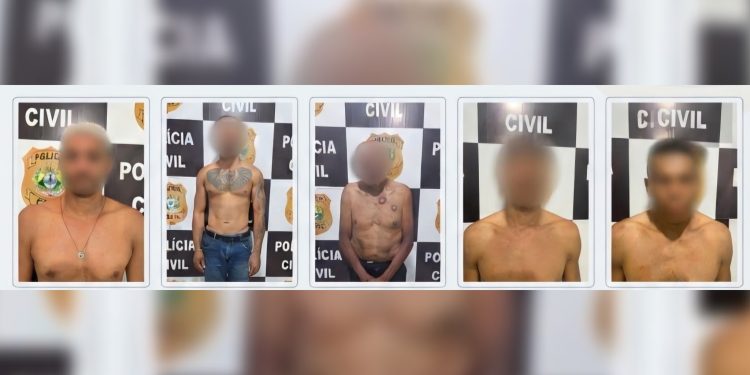 Polícia Civil cumpre cinco mandados de prisão e captura foragidos em Tarauacá