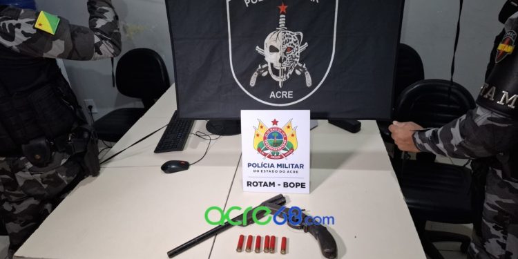 Ação da ROTAM resulta na prisão de homem armado no bairro Boa União, na capital acreana