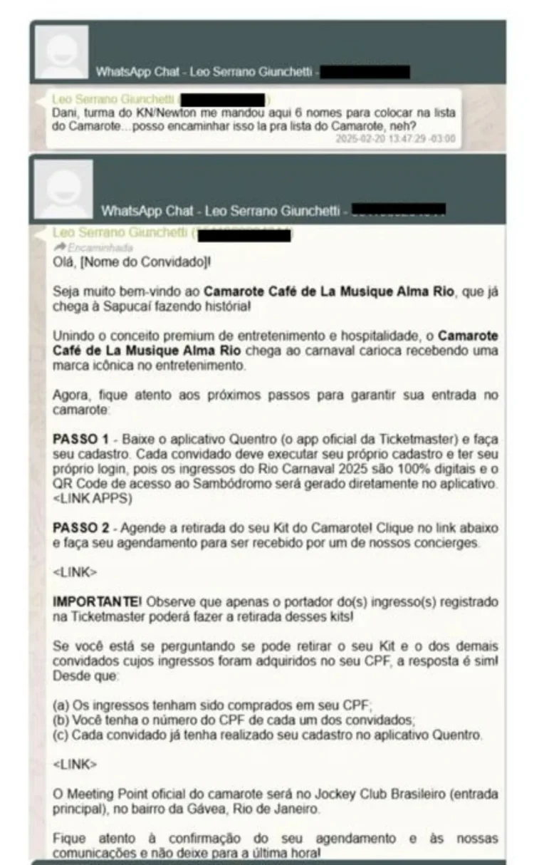 Vorcaro reservou mansão de R$ 250 milhões para ministro “KN” no Carnaval