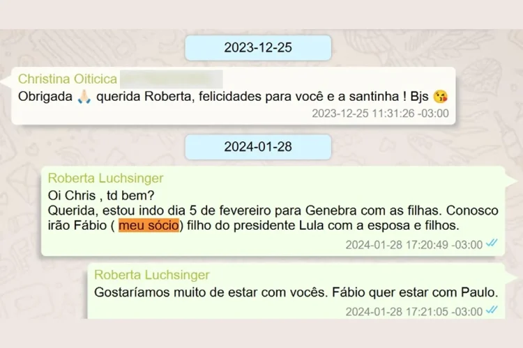Exclusivo: Luchsinger trata Lulinha como sócio em oito mensagens de “zap”. Ouça áudios