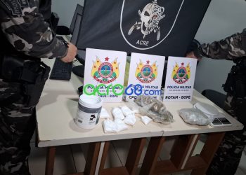 Operação conjunta da ROTAM e do CHOQUE resulta em prisão por tráfico e apreensão de entorpecentes no Portal da Amazônia