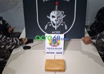 Ação da ROTAM resulta na apreensão de mais de 1 kg de skank enterrado na Vila Acre