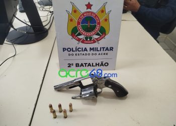Ação do 2º BPM resulta na apreensão de revólver .357 e prisão de jovem na Cidade do Povo