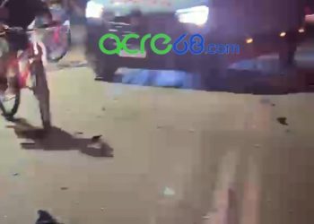 Acidente fatal entre duas motos resulta em uma morte e dois feridos na cidade de Feijó