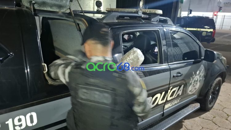 Operação do BOPE resulta na prisão de suspeito e na apreensão de mais de 55 kg de skank em Rio Branco