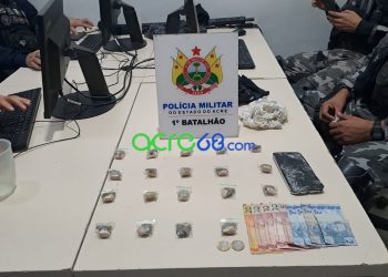 Suspeito de tráfico de drogas é preso no bairro João Eduardo II após tentar esconder entorpecentes em curativo na perna