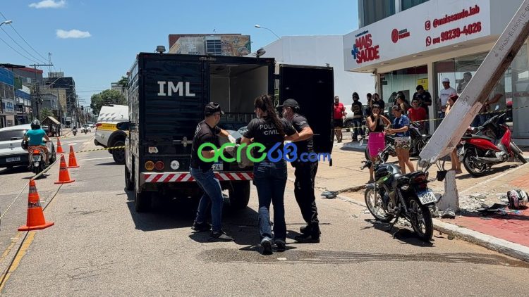 Acidente fatal na Avenida Getúlio Vargas: jovem motociclista perde a vida após atingir poste em Rio Branco