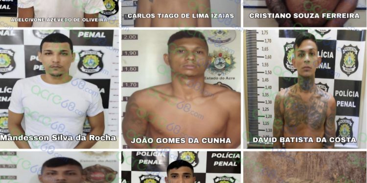 Fuga de oito presos é registrada no presídio de Tarauacá; forças de segurança realizam buscas